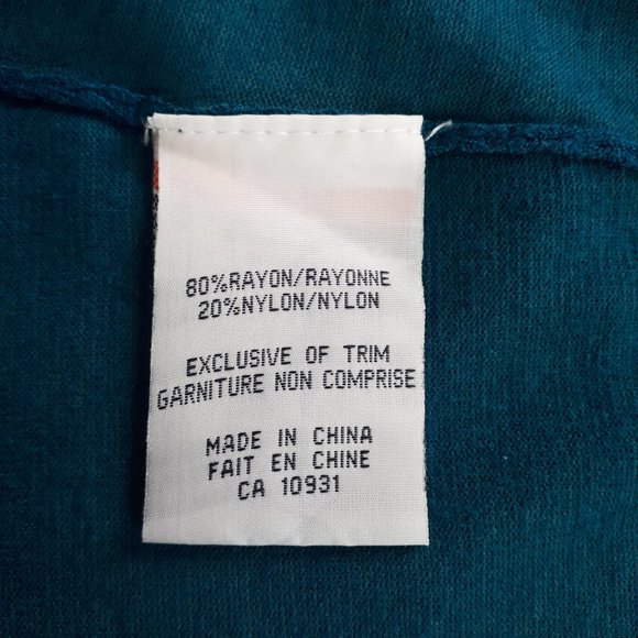 Laura Teal Short Sleeve Knit Blouse - Picture 11 of 11